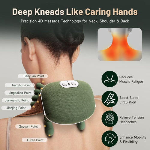 HumanHands Pro™ – Masajeador Inalámbrico para Cuello y Hombros