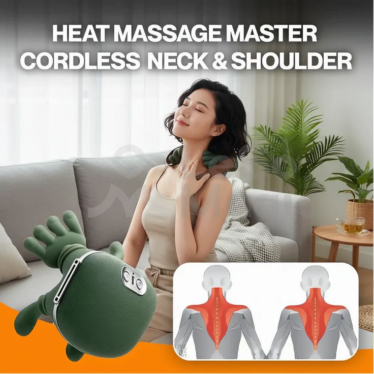 HumanHands Pro™ – Masajeador Inalámbrico para Cuello y Hombros