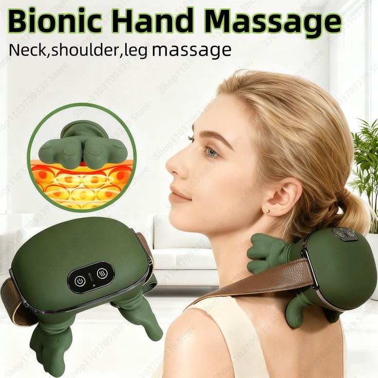 HumanHands Pro™ – Masajeador Inalámbrico para Cuello y Hombros